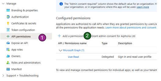App registrations